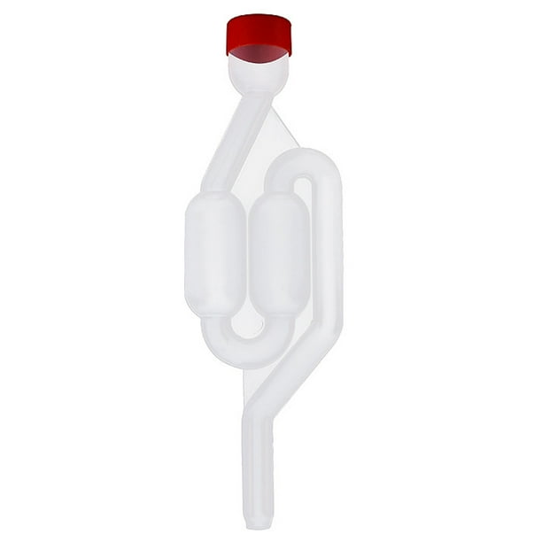 Water Seal Grommet Tube Home Brew One-way Twin Bubble Exhaust Air Lock Valve Water Seal Grommet Tube Home Brew One-way Twin Bubble Exhaust Air Lock Valve